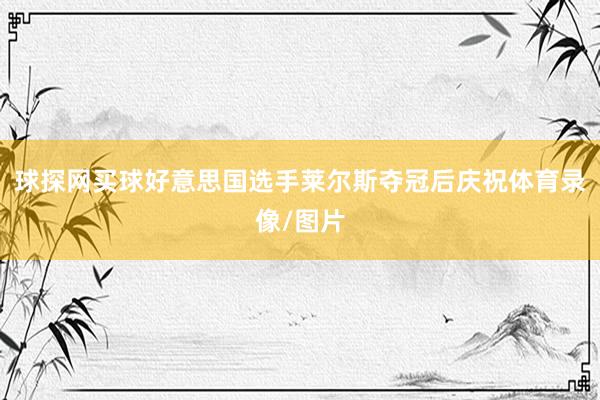 球探网买球好意思国选手莱尔斯夺冠后庆祝体育录像/图片