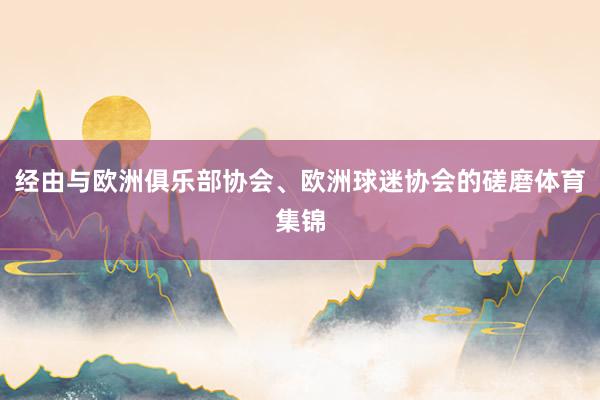 经由与欧洲俱乐部协会、欧洲球迷协会的磋磨体育集锦