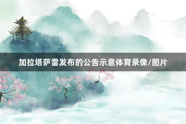 加拉塔萨雷发布的公告示意体育录像/图片