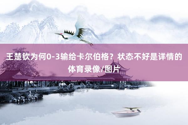 王楚钦为何0-3输给卡尔伯格？状态不好是详情的体育录像/图片