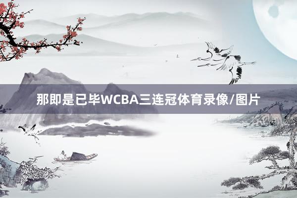 那即是已毕WCBA三连冠体育录像/图片