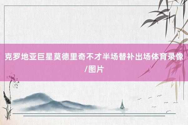 克罗地亚巨星莫德里奇不才半场替补出场体育录像/图片